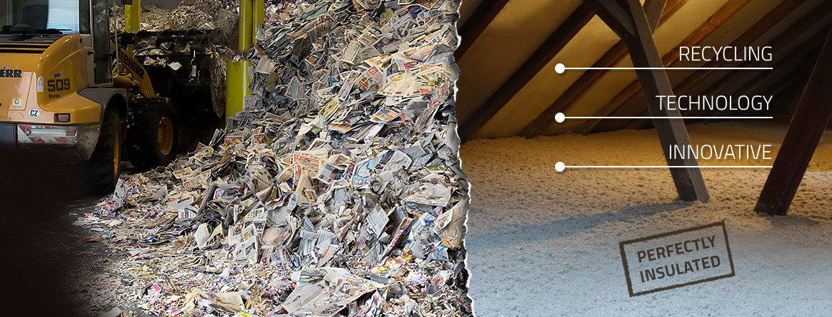 Ecologically advanced product by recycling paper to a high-quality product